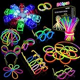 Segotendy 246PCS Knicklichter Party Set, Leuchtstäbe mit 10 Fingerlicht,...