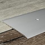 PROVISTON | Übergangsprofil | Aluminium eloxiert | Silber | Breite 80 mm | Höhe 3.5 mm |...