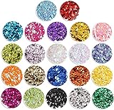 JOFONY 9460 PCS Pailletten zum basteln,Bulk gemischte Farben lose Pailletten für Handwerk...