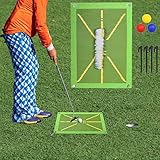 Golf Trainingsmatte für Swinger Spiel,Portable Golf Swing Trainer, Golf Zubehör Sport,...