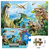 Dinosaurier-Puzzle für Kinder im Alter von 3-5 4-8 Jahren, 35-teiliges...