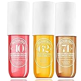 3 Stück Brazilian Parfum, Body Splash für Frauen,Lang Anhaltender Duftspray, Haar und...