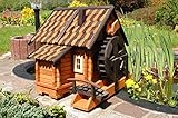 Deko-Shop-Hannusch Wunderschöne große Wassermühle aus Holz im blockhausstil...