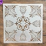 Buchstabenschablonen, 30 x 30 cm, zum Selbermachen, Mandala-Handwerk, Mondform zum Malen...