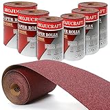 Mojucraft schleifpapier rolle，6 Schleifpapierrollen set 93 mm x 5 mm Schleifrollen...