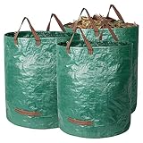 Diealles Shine 3X 272L Gartenabfallsack, Gartensack mit Griffe, Selbststehend,...