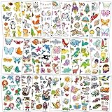 Habett Tattoo Kinder 300+ Set Mädchen Jungen Weltraum Dinosaurier Tiere Einhorn...