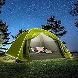 YITAHOME Campingzelt mit LED Streifen, für 3/4 Personen, PU3000mm Doppelschicht...