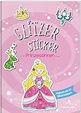 Glitzer Sticker Malbuch. Prinzessinnen / Mit 45 Glitzerstickern / Tolle Geschenkidee für...