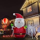 Epesl 70CM mit 40 LED Weihnachtsmann Figur, faltbarer Weihnachtsdeko für...