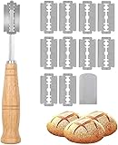 Brot Schneide Werkzeug,Bäckermesser,Teig Rasiermesser,Baguettemesser 1 Messerset und 10...