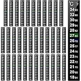 Bearman 36 Stück digitale Temperaturaufkleber, Thermometer, Kleber, Fermenter, Klebeband,...