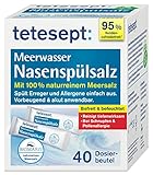 tetesept Meerwasser Nasenspülsalz bei Schnupfen und Pollenallergie – Nasenspülung...