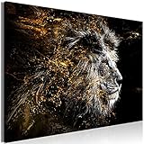 decomonkey Bilder Löwe Abstrakt 120x80 cm 1 Teilig Leinwandbilder Bild auf...