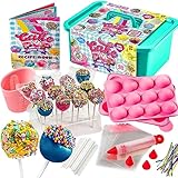 GirlZone Cake Pop Craze Kit, 80-teiliges Lustiges Backset für Kinder von 10-12...