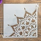 Buchstabenschablonen, 20 x 20 cm, DIY-Mandala-Bastelform zum Malen von Schablonen,...