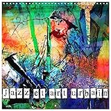 Jazz et art urbain (Calendrier mural carré 2024 30 x 30 cm) Calendrier double avec une...