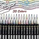 Glitzerstifte Magische Stifte für Ostergeschenke Kinder, 30 Double Line Pen Outline Stift...