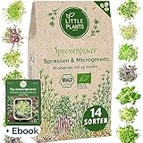 Sprossen Samen Microgreens Starter Set BIO - 14 Sorten BIO Sprossen zum selber züchten...