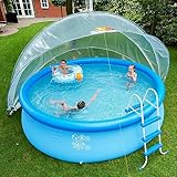 SunnyTent Poolzelt - ø 440/540 / 590/640 cm - Poolkuppel Rund - Warmes &...