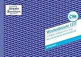 AVERY Zweckform 1311 Wochenbericht (A5 quer, mit 2 Blatt Blaupapier, von Rechtsexperten...