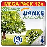 Danke Küchenrolle, Mega Pack, 12 Packungen (48 Rollen x 45 Blatt)