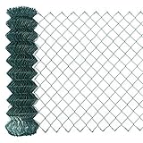 Garmix Maschendrahtzaun Gartenzaun Maschendraht Viereckgeflecht Grün 60x60mm 2,6mm (175...