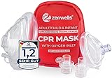 CPR Beatmungsmaske Erste Hilfe Set für Erwachsene/Kinder und Säuglinge -...