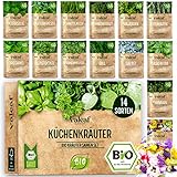 BIO Kräuter Samen Set - 14 Sorten Kräutersamen aus biologischem Anbau, samenfestes Bio...