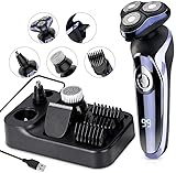 Rasierer Herren elektrisch Elektrorasierer Shaver, 5in1 Rotationsrasierer...