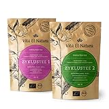 Vita Et Natura® Zyklustee 1 und 2 'Probier Set' - Bewährte Kräutermischungen nach...