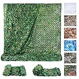 Sposuit Tarnnetz Sonnenschutz Camouflage Netz 3x3M Woodland, Kann für Jagd,...