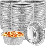 100 Stück Aluminiumfolien-Zinnbecher, wiederverwendbare Cupcake-Förmchen für Ihre...