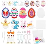 Forhome Bügelperlen Ostern Set, Bügelperlen Platten Set, Bastelperlen Set Kindern mit...