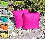 JACK 45x45cm Outdoor Lounge Kissen Dekokissen inkl. Füllung Wasserabweisend...